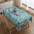 thumbnail image 2 of Merry Christmas Tablecloth Wrinkle Resistant Washable Tablecolths Table Covers Farmhouse Xmas Covered Snow Table Cloths for Dining Kitchen Restaurant Birthday Rectangle,60x84inches, 2 of 5