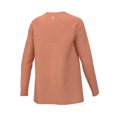 thumbnail image 2 of Huk Women's Waypoint Flow Crew Shirt - Long Sleeve - Coral Reef, 2 of 2