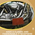 thumbnail image 4 of MERRYHAPY Decorativa Marrón De Cuero PU Para Alforjas Y Plataforma De Motocicleta Estilo Retro, 4 of 6
