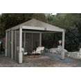thumbnail image 3 of Sojag Nanda 12' x 12' Hardtop Gazebo, Outdoor Weather-Resistant Aluminum Frame Shelter with Mosquito Net, 3 of 4