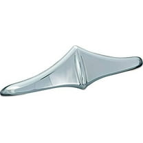 Kuryakyn 8643 Motorcycle Accent Accessory: Trailing Edge Front Fender Tip for 1998-2019 Harley-Davidson Motorcycles, Chrome