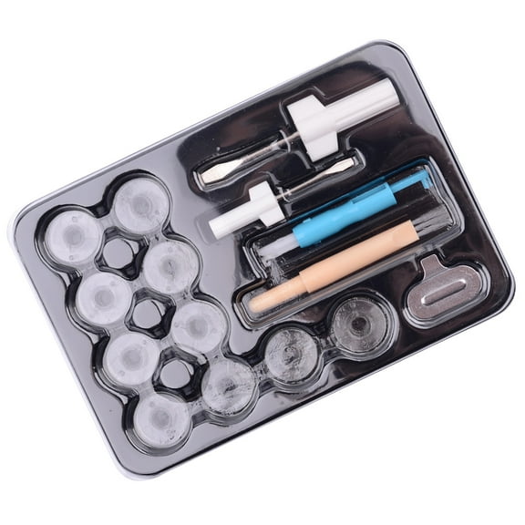 Sewing Machine Tool Kit with 15pcs Plastic Bobbins Assorted Color Fit for Most Household Machines Lightweight and Easy to Carry Storage