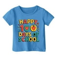 thumbnail image 1 of AJIWYH Polo pour Jeunes Garçons et Filles, Mode Décontractée Imprimée, Col Rond, Manches Courtes, Bleu Ciel, 1 of 3