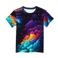thumbnail image 4 of FSYBOA Boys Graphic Tees, Summer Crewneck Shorts Sleeves Loose Fit Kids Tops Multicolor Size 7 T, 4 of 4
