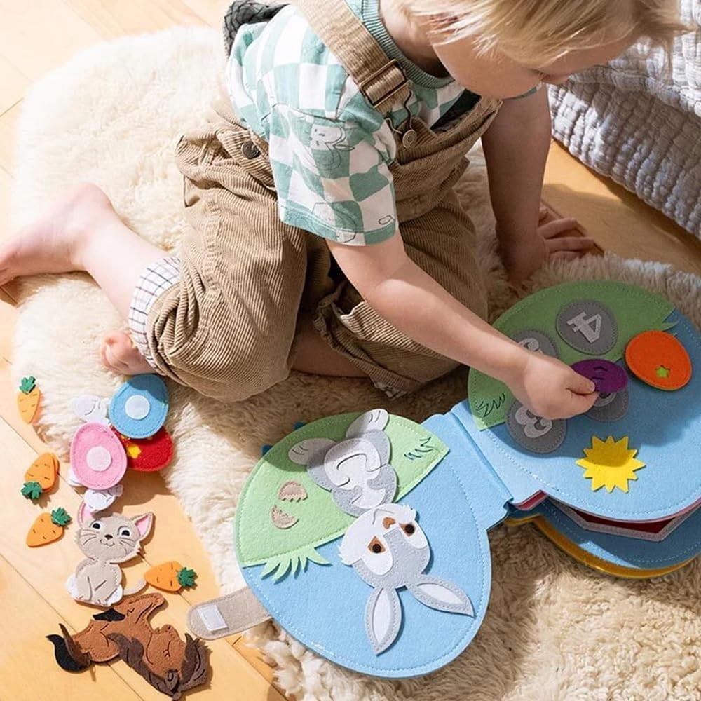 QutQlli Rabbits Book DIY Easter Sticker Set for Scrapbooking and Journaling, General Purpose Decorative Stickers for Crafts and Home Use, Adhesive Stickers for Everyday Use and Creative Projects