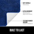 thumbnail image 2 of Bath Rug 30x20, Thick Soft Absorbent Chenille, Rubber Backing Quick Dry Microfiber Mats, Machine Washable Rugs for Shower Floor, Bathroom Runner Bathmat Accessories Décor, Royal Blue, 2 of 6