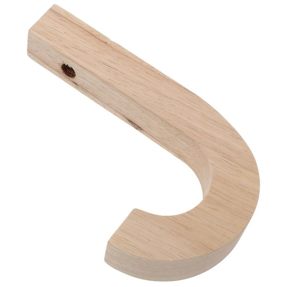 unbranded 2pcs Wooden Hanging Planter Bracket Hook Wooden Hanging Basket Hook Garden Decoration