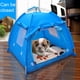 thumbnail image 5 of Greeniant Tienda de campaña para mascotas al aire libre, perrera portátil plegable para cachorros, jaula de excursión, nido de tela Oxford, Hábitats y jaulas para animales pequeños L/Rojo rosa, 5 of 6