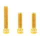 thumbnail image 1 of Greeniant Tornillos de cabeza hueca M4x13,5mm/20mm, tornillos de palanca de cambios hexagonales Allens, tornillos de fijación reutilizables, Ciclismo Oro 3 Piezas/Frente, 1 of 6