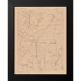 thumbnail image 2 of USGS 15x18 Black Modern Framed Museum Art Print Titled - Ramapo New York Sheet - USGS 1893, 2 of 5
