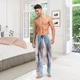 thumbnail image 6 of Blue Daisy Flower Men's Pajama Pants Lightweight Sleepwear Bottom Lounge Pants, 6 of 6