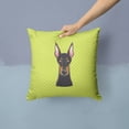 thumbnail image 2 of Dog Face Checkerboard Design Fabric Decorative Pillow, 2 of 4