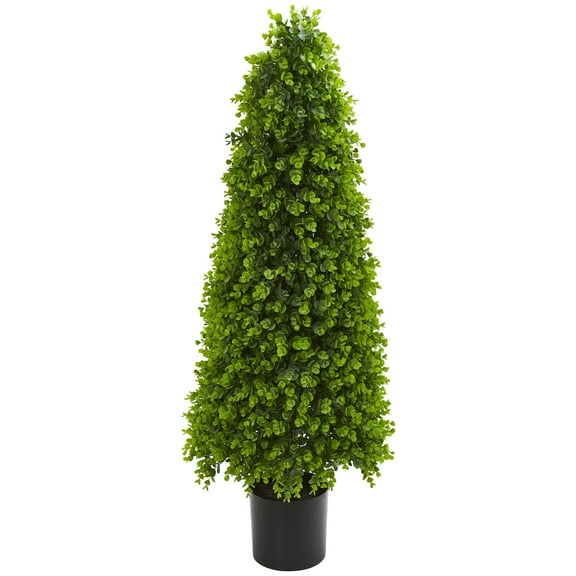 Nearly Natural 4' Eucalyptus Artificial Topiary (Indoor/Outdoor)