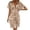Z-Khaki280, variant on JIAYUE Women's Swimsuit Cover-Ups Deep V Neck Batwing Short Sleeve Knee Length Solid Color Comfortable Beach Hollow Elastic Swimwear Cover Up Dresses