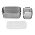 thumbnail image 2 of Snack Container, 304 Stainless Steel Phone Holder Bento Box  for Travel, 2 of 7