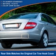 thumbnail image 3 of Rear Car Bumper Tow Hook Cover Dark Silver for Mercedes-Benz C W204 Sedan S204 2007-2011 No.A2048850823, 3 of 6