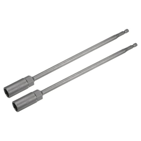 

Uxcell 1/4 Quick-Change Hex Shank 13mm Nut Setter Driver Drill Bit 9.84 Length Metric No-magnetic 2 Pcs