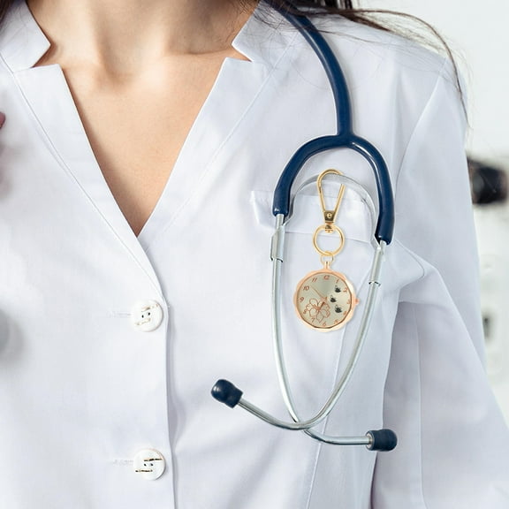 ELAYARD Decorative Key Ring Watch Key Chain Watch Rose 1Set Fashion Taste Timekeeping