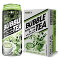 Bubble Tea Matcha Green Tea Latte Bubble Tea Drink 16.6 oz Can (Pack of