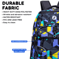 thumbnail image 3 of J World Boys and Girls Atom 18.5" Multi-Compartment Laptop Backpack for School and Travel, Cubes, 3 of 7