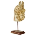 thumbnail image 6 of 7" x 18" Brown Mango Wood Handmade Horse Sculpture, by DecMode, 6 of 8