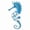 Seahorse, variant on Lighted Outdoor Coastal Metal Wall Decor