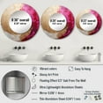 thumbnail image 4 of Designart "Delicate Pink Pottery Spirals I" Abstract Spirals Beige Large Round Mirror - Round Office Mirror Wall Decor - Modern Round Printed Mirror - 23" x 23", 4 of 6
