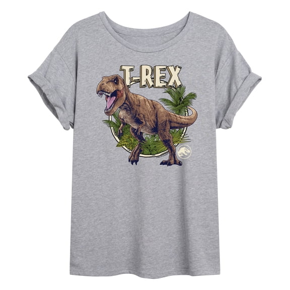Jurassic Park - Tyrannosaurus Rex - Women's Oversized Graphic T-Shirt