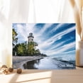 thumbnail image 3 of Shared Blessings Religious Get Well Greeting Card with KJV Scripture, Lighthouse by the Shore Artwork, Comfort and Healing Message for Men, 3 of 3