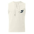 thumbnail image 4 of Yoodem Mens Vest Tank Tops Men Male Spring and Summer Tops Casual Sports Sleeveless Top Cotton Vest Painting Fitness Muscle Tank Top Shirts for Men Beige XL, 4 of 4