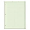 Engineering Computation Pads, 5 sq/in Quadrille Rule, 8.5 x 11, Green Tint, 100 Sheets