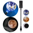 thumbnail image 2 of Projector Lamp Romantic Planet Earth Light Moon Lamp Projection Moon Night Light for Children Adults USB 3Pcs Film, 2 of 9