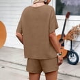 thumbnail image 5 of Summer Women's Casual Suit Tops And Shorts Fashion Two-Piece Set, 5 of 7