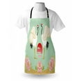 thumbnail image 3 of Feather Apron Japanese Cranes with Simplistic Sunrise Design Colorful Asian Culture Illustration, Unisex Kitchen Bib Apron with Adjustable Neck for Cooking Baking Gardening, Multicolor, by Ambesonne, 3 of 3