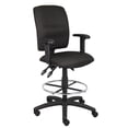 thumbnail image 1 of Scranton & Co 48"H Modern Crepe Fabric Multi Function Drafting Stool in Black, 1 of 6