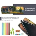 thumbnail image 5 of Honeii Cozy Cottage Lakeside Sunset Pattern Pencil Case, Pencil Pouch, Pencil Case Small, Pencil Pouch Aesthetic, PVC Pencil Pouch, Pencil Bag, Makeup Pouch, 5 of 7