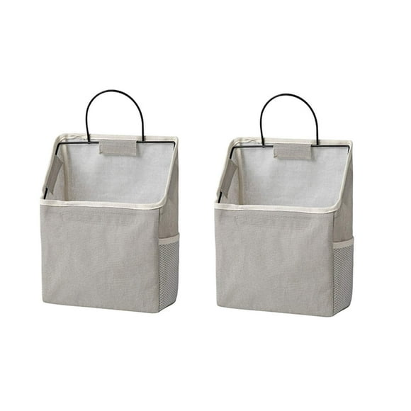 Bolsas de almacenamiento para colgar en la pared RUIPBOTE, algodón y lino, 2 unidades