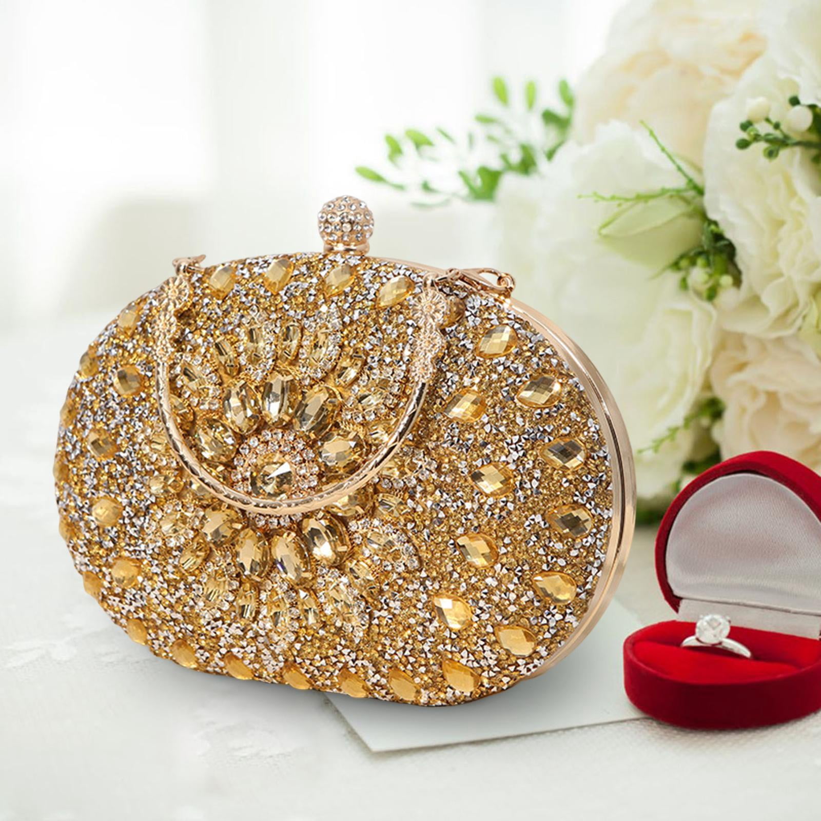 Pochette De Soirée Strass Pour Femmes - Mini Sac Brillant Pour Mariage, Fête, Cocktail | Sac à Main élégant Et Léger - 3