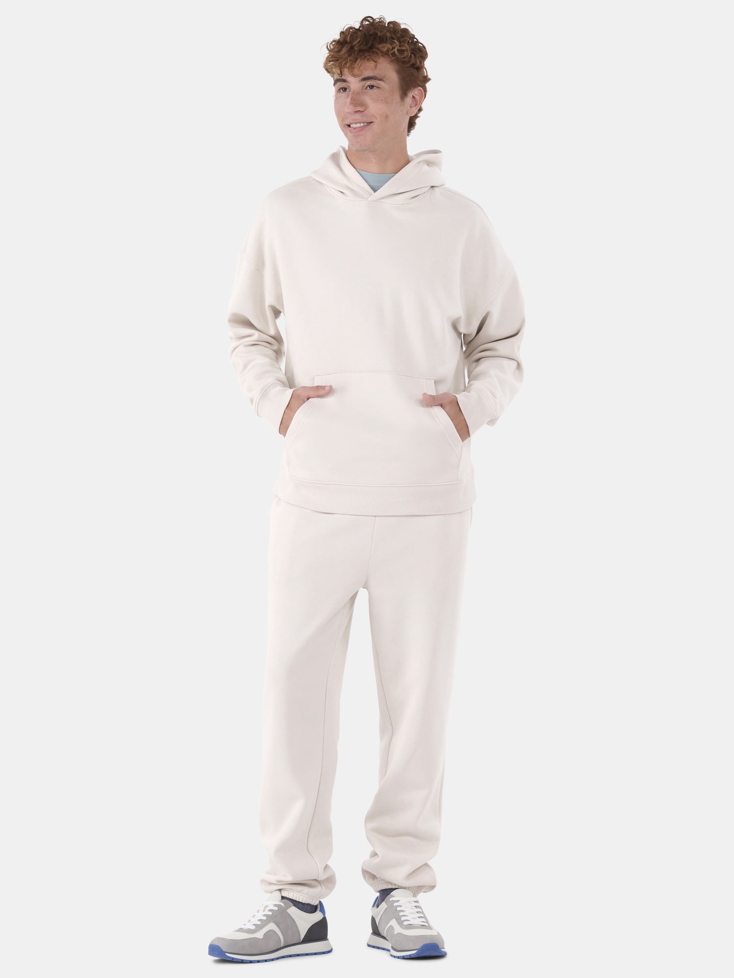 No Boundaries All Gender Soft Fleece Jogger Pants, 30" Inseam, Men's and Big Men's