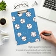 thumbnail image 3 of FORMRS Acrylic Clipboard with Low Profile Clip Standard A4 Letter Size, 12.5" x 9", Baseballs Pattern, 3 of 8