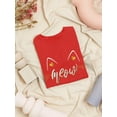 thumbnail image 3 of Meow Text Gold  Shaped T-Shirt Women -Image by Shutterstock, Female Large, 3 of 4