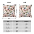 thumbnail image 2 of Yiaed Floral With Butterflies Print Pillow Covers Super Soft Decorative Square Throw Pillow Covers Case Cushion Covers for Sofa Couch Bedroom Car Decor（No pillow core）-16"x16", 2 of 7
