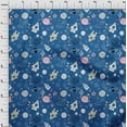 thumbnail image 4 of oneOone Viscose Jersey Blue Fabric Galaxy Sewing Craft Projects Fabric Prints By Yard 60 Inch Wide, 4 of 4