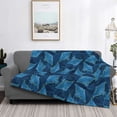thumbnail image 2 of Yiaed Stingray Print Blanket Throw Blanket Soft Cozy Flannel Blanket for Home Bed Sofa Couch Chair-50"x40", 2 of 6