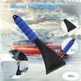 thumbnail image 1 of Dvkptbk Ice Scraper 2Pcs Car Vehicle Snow Ice Scraper Window Snowbrush Shovel Removal Brush Winter Kitchen Essentials, 1 of 9