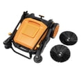 thumbnail image 3 of TFCFL 41in Outdoor Hand Push Floor Sweeper Walk-Behind Pavement Mall Floor Sweeping Tool 55L, 3 of 20