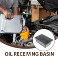 thumbnail image 3 of Raindrops Oil Change Drip Tray Thickened Plastic Dark Grey 1PCS Wide Shallow Design for Vehicles, 3 of 6