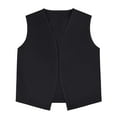thumbnail image 2 of TOPTIE No-Button Child Vest Kid Volunteer Victorian Waistcoat Peasant Party Costume Vests-Black-M, 2 of 4