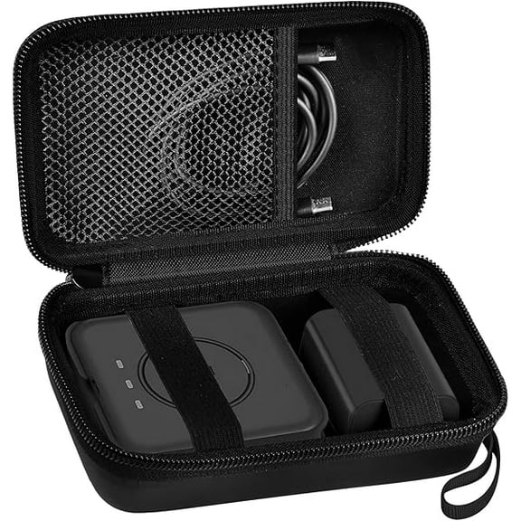 Travel Case for UCOMX for Nano/for Iseyyox/for LISEN/for RTOPS 3 in 1 Wireless Charger, Foldable Magnetic Charging Station Storage Holder Bag for Fast Charge Pad Cable and Adapter -Box Only (Black)