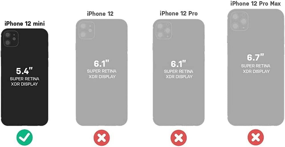 OtterBox Pursuit Series SCREENLESS Edition Case for iPhone 12 Mini Only -Non-Retail Packaging - Autumn Lake Blue/Brown